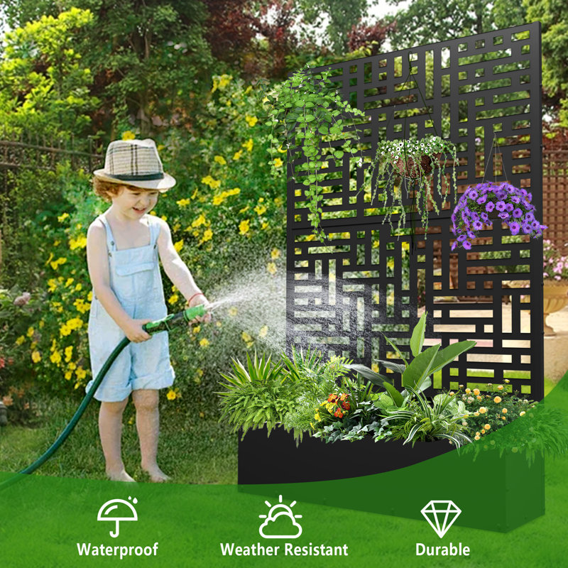 Latitude Run® Quameshia Metal Planter Box & Reviews | Wayfair
